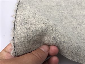 Møbel uld - 100 % uld i lys gråmeleret